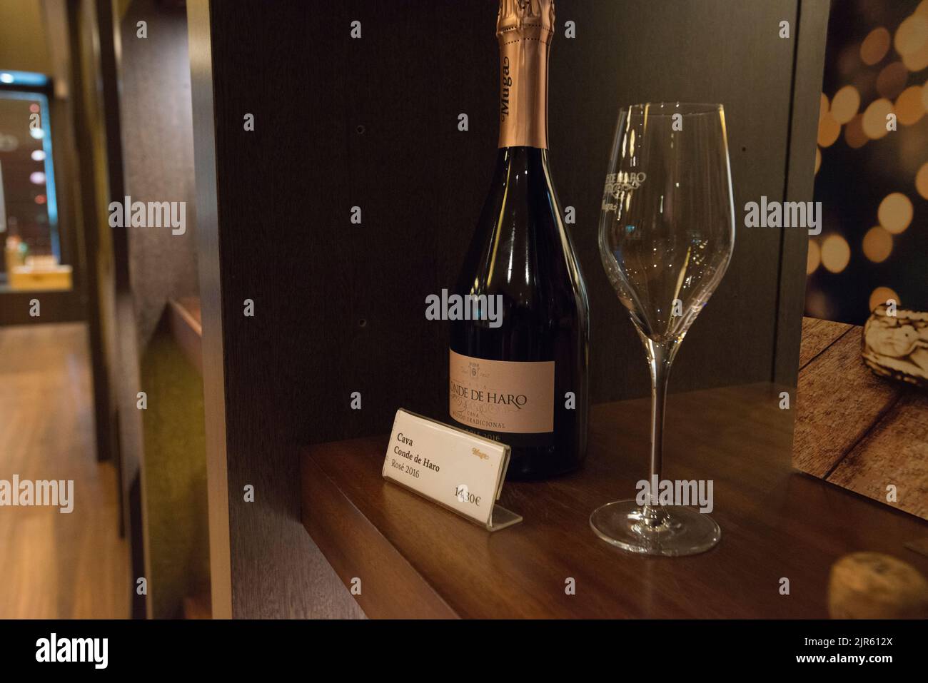 Besuch der Bodegas Muga in Haro, La Rja Stockfoto