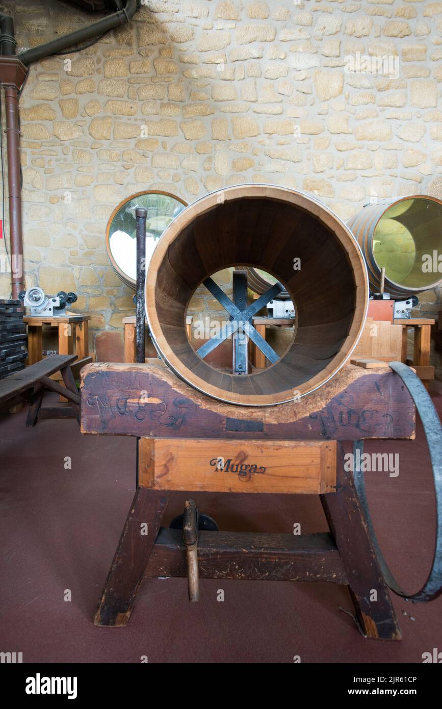 Herstellung von Weinfässern in Haro, Spanien Stockfoto