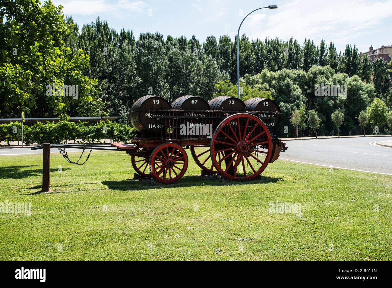 Besuch der Bodegas Muga in Haro, La Rja Stockfoto