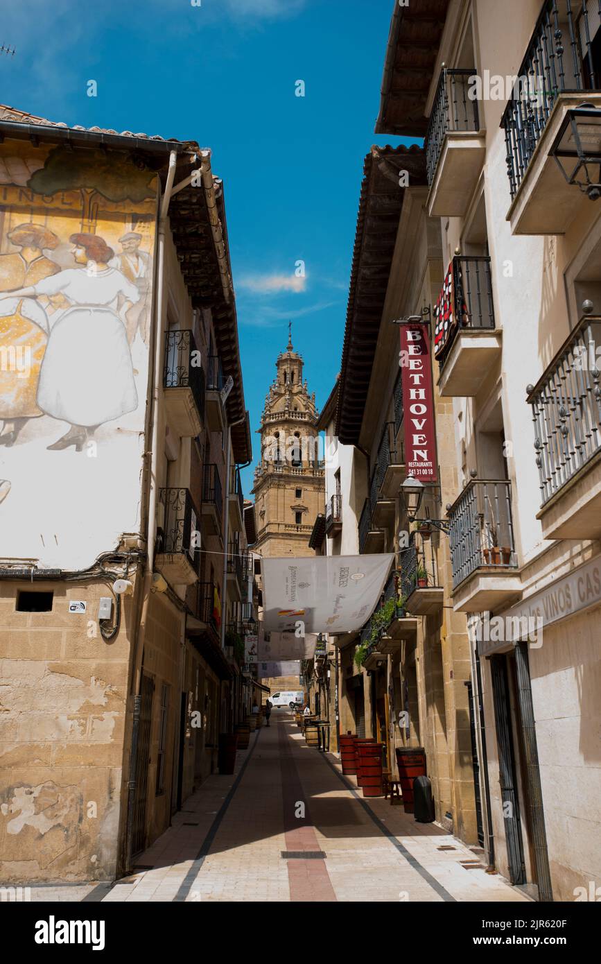 Kirche von Santo Tomas, Haro, La Rja, Baskenland Stockfoto