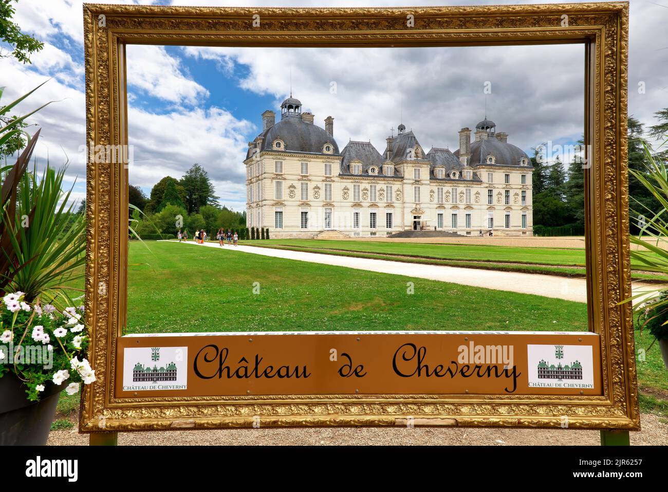 Chateau de Cheverny Frankreich. Schlösser des Loire-Tals Stockfoto