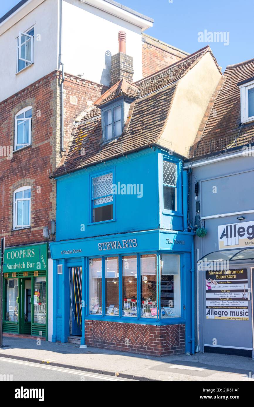 Teestube und Residenz aus dem 18.. Jahrhundert, Tindal Street, Chelmsford, Essex, England, Vereinigtes Königreich Stockfoto