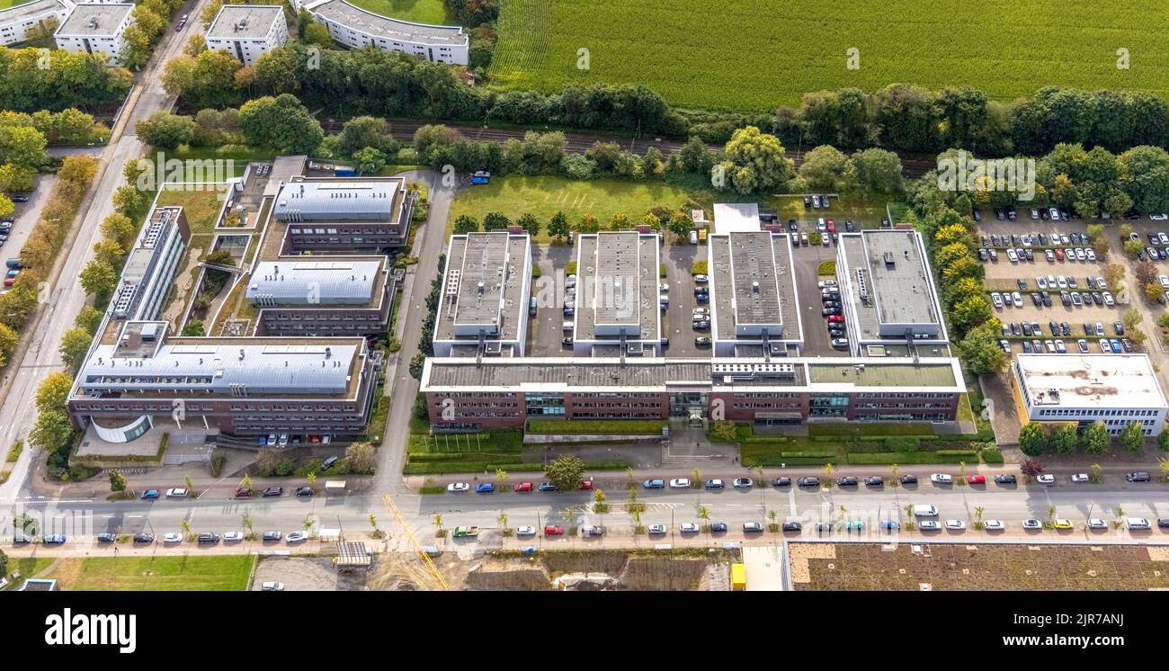 Luftaufnahme des TZDO - TechnologieZentrumDortmund GmbH, der Technischen Universität Dortmund mit dem Biomedizinischen Zentrum BMZ und dem Max-Planck-Institut Stockfoto
