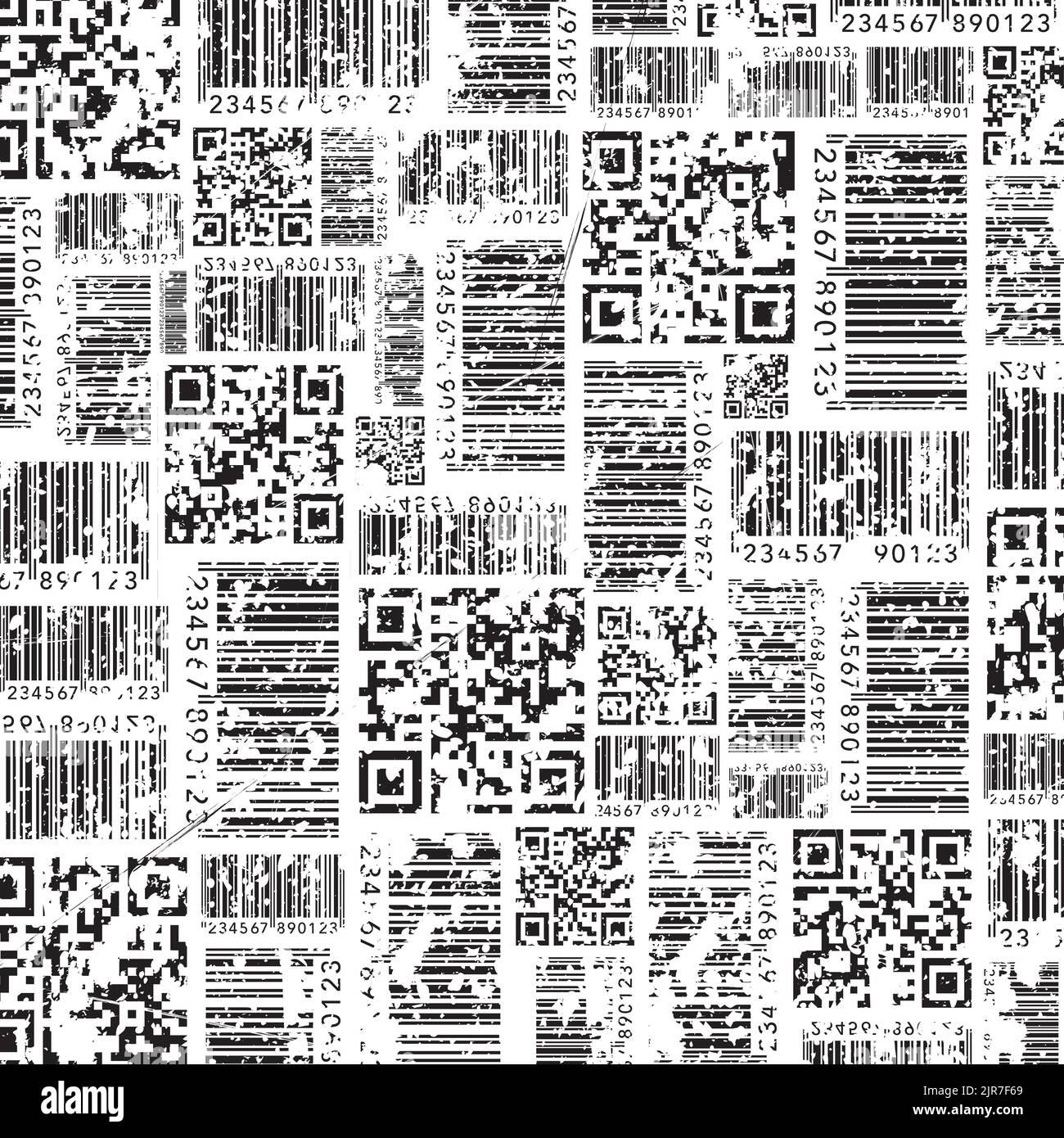 Barcode-Stil Muster Grunge Tapete Stock Vektor