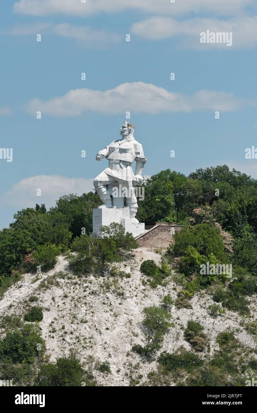 Denkmal für Artem (wird vielleicht abgerissen) in Sviatohirsk, Ukraine Stockfoto