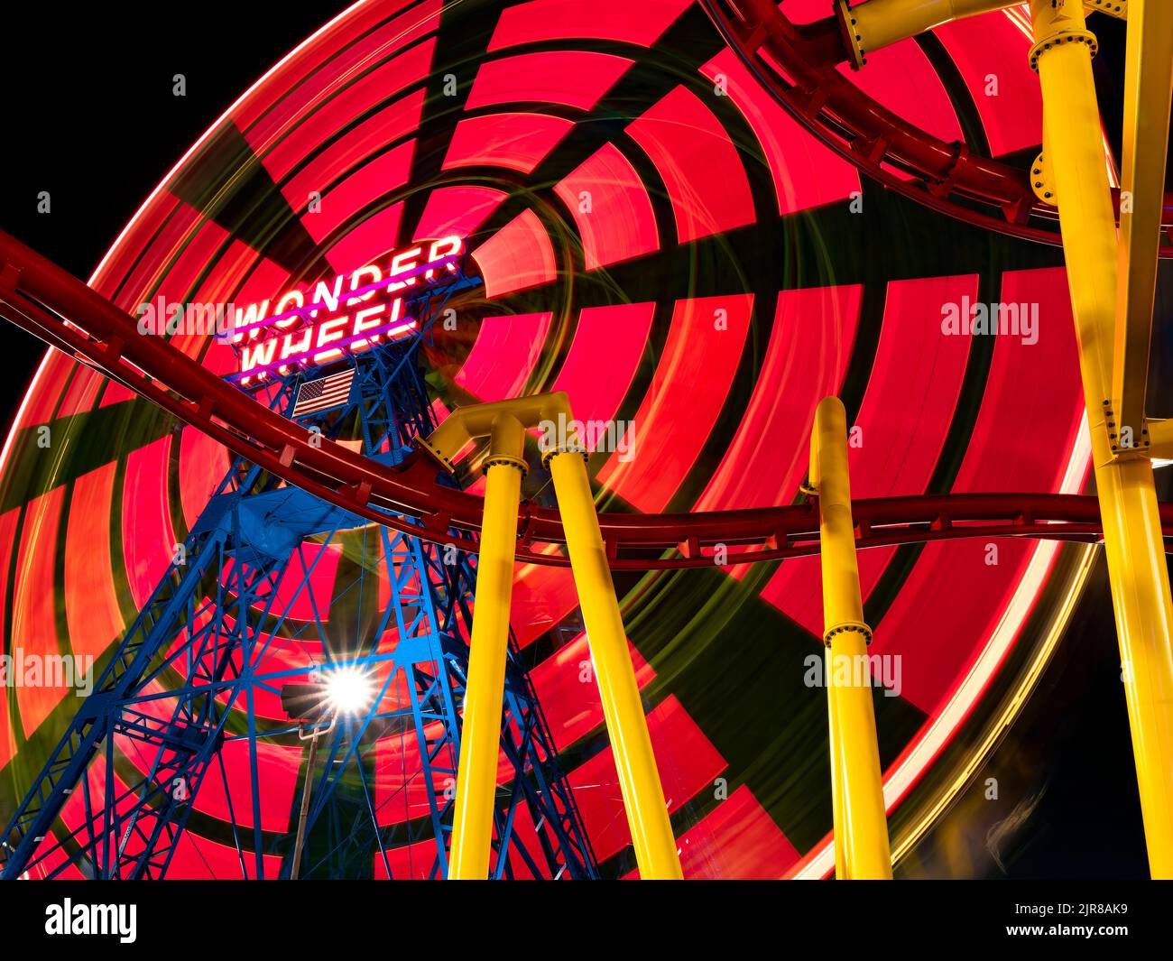 Deno's Wonder Wheel, Coney Island Amusement Park, Brooklyn, New York, USA Stockfoto