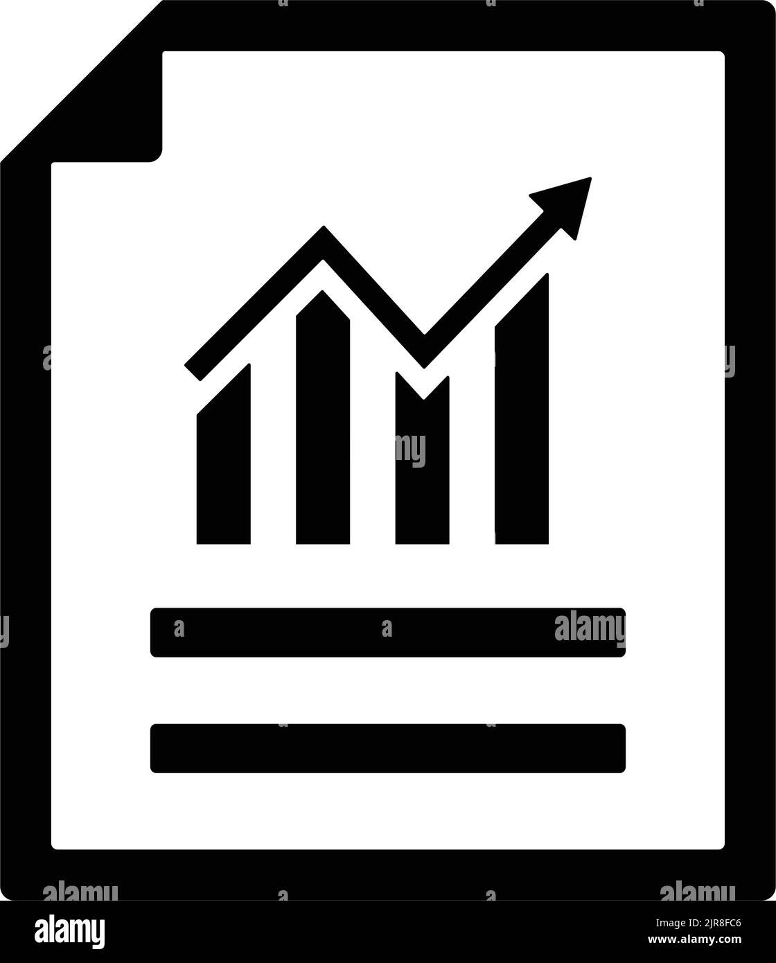 Diagramm, Blattsymbol - einfache editierbare Vektor-EPS-Datei. Stock Vektor