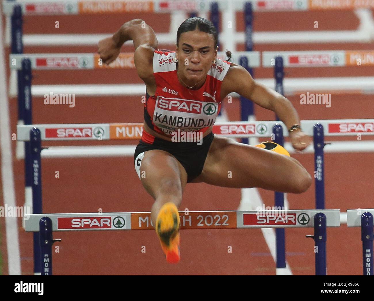 Ditaji Kambundji vom Suisse Finale der 100MHürden der Frauen während