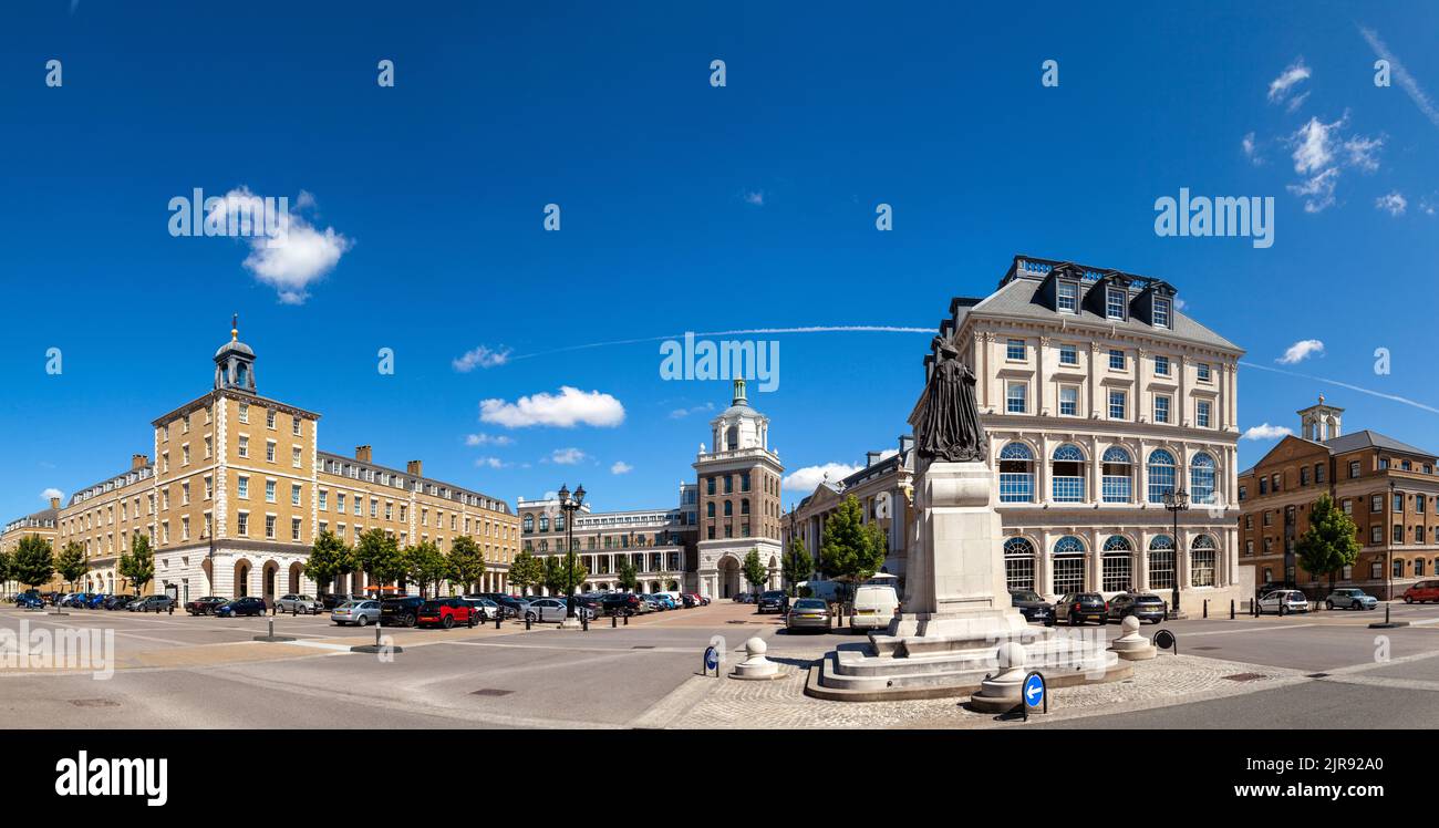 Queen Mother Square, Poundbury, Dorset Stockfoto