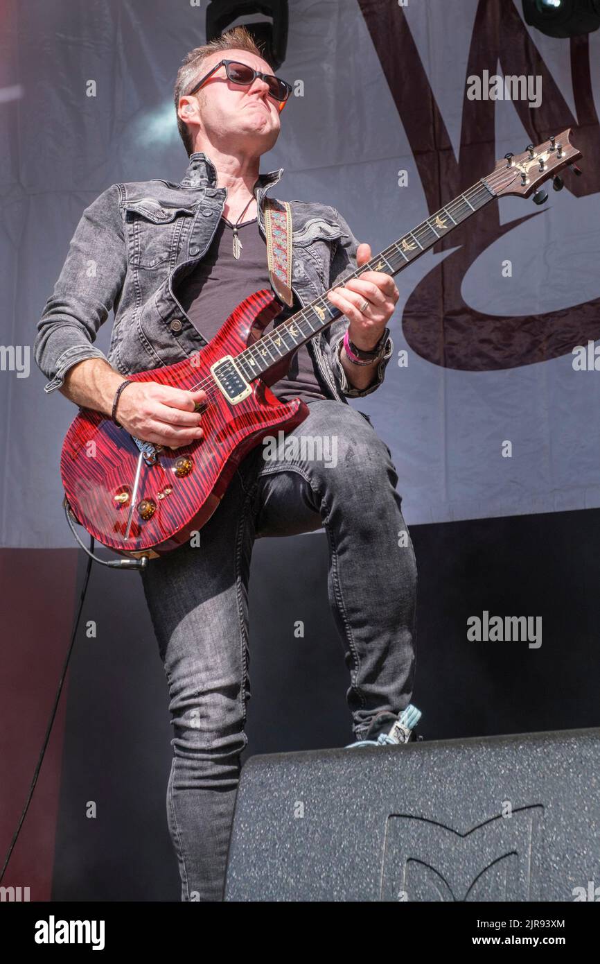 Simon McBride beim Weyfest Festival, Tilford, England, Großbritannien. 20. August 2022 Stockfoto