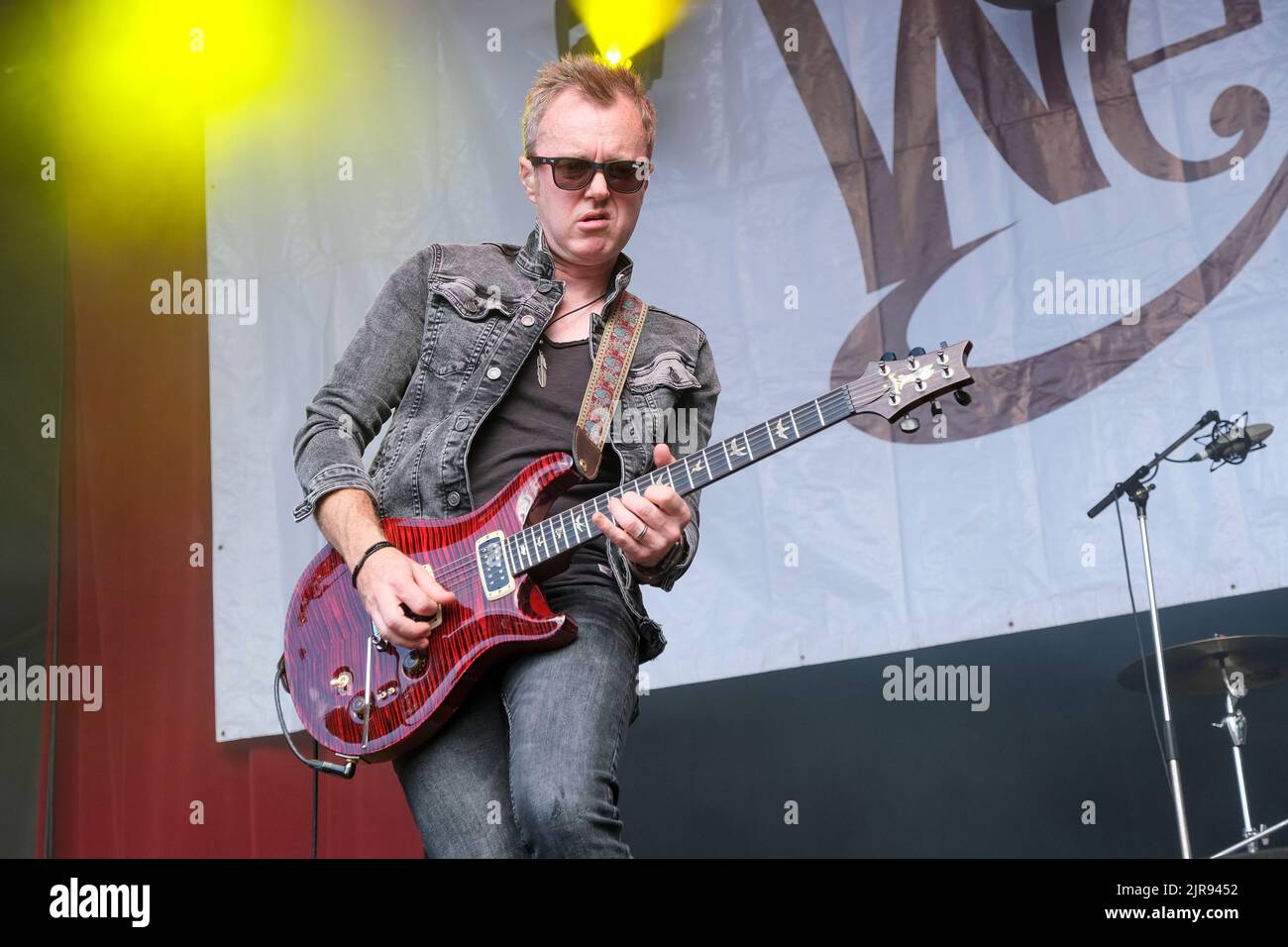 Simon McBride beim Weyfest Festival, Tilford, England, Großbritannien. 20. August 2022 Stockfoto