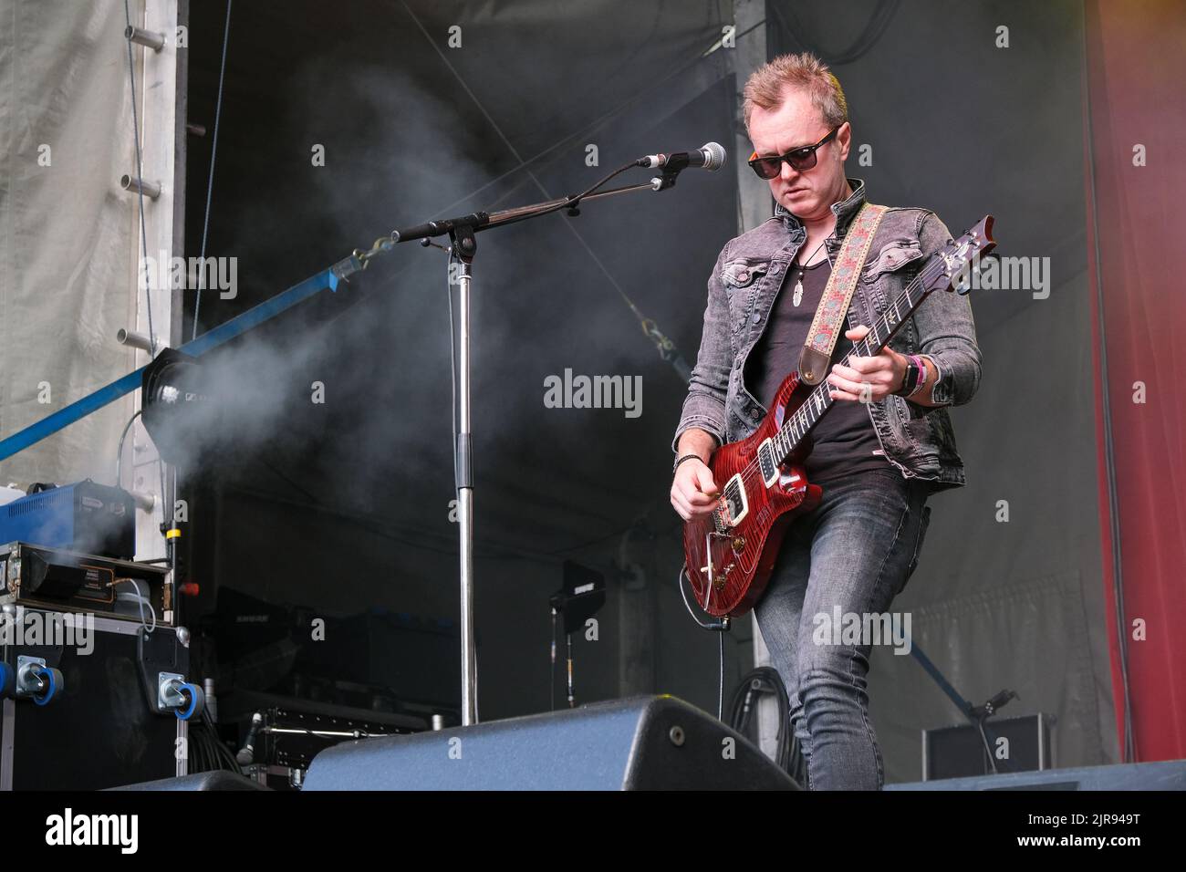 Simon McBride beim Weyfest Festival, Tilford, England, Großbritannien. 20. August 2022 Stockfoto