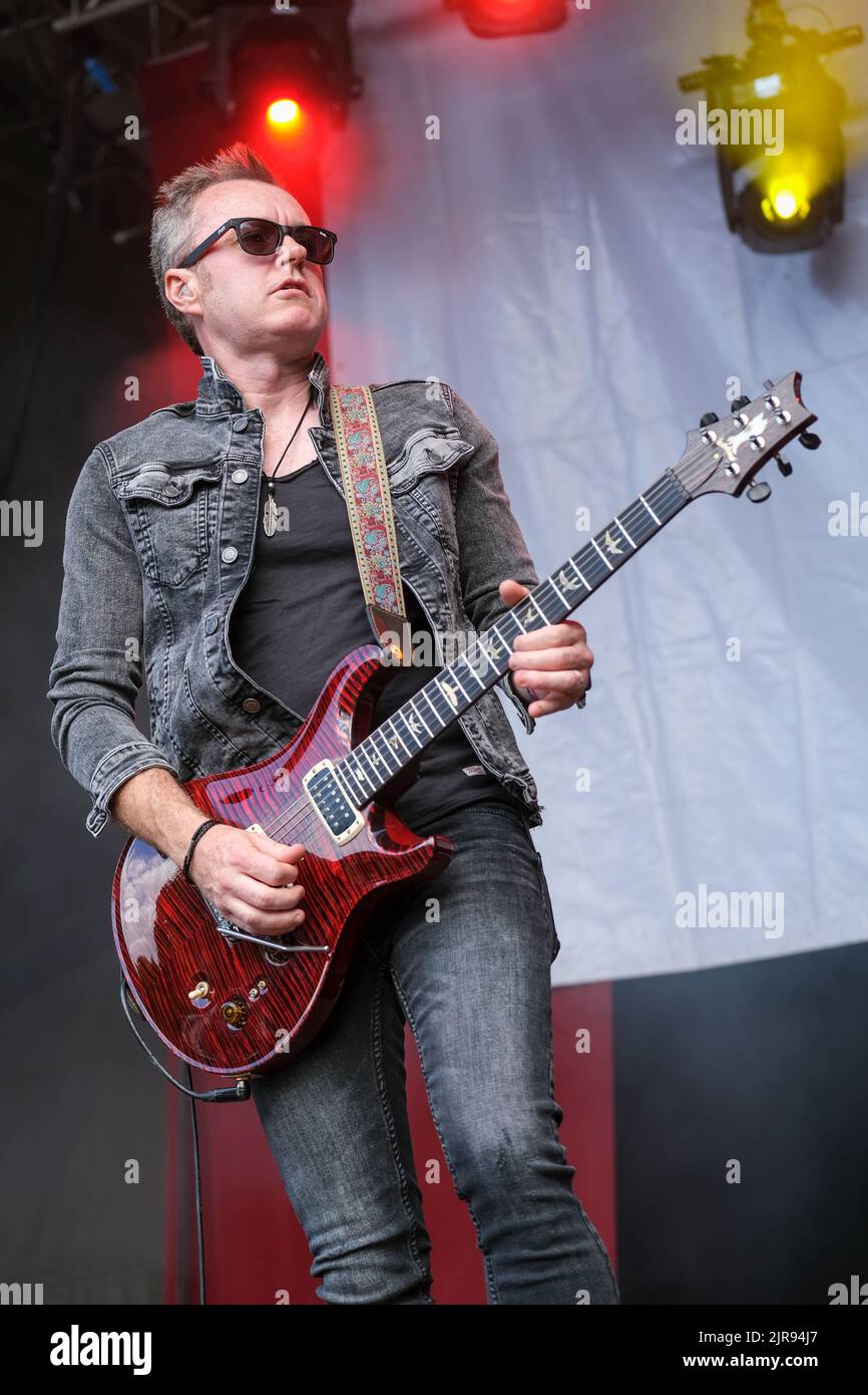 Simon McBride beim Weyfest Festival, Tilford, England, Großbritannien. 20. August 2022 Stockfoto