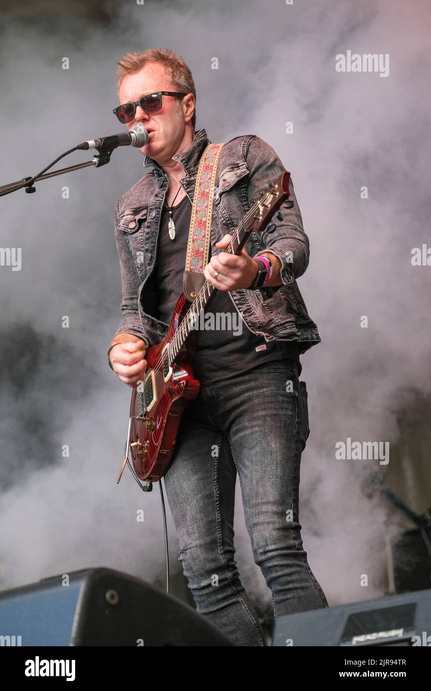 Simon McBride beim Weyfest Festival, Tilford, England, Großbritannien. 20. August 2022 Stockfoto