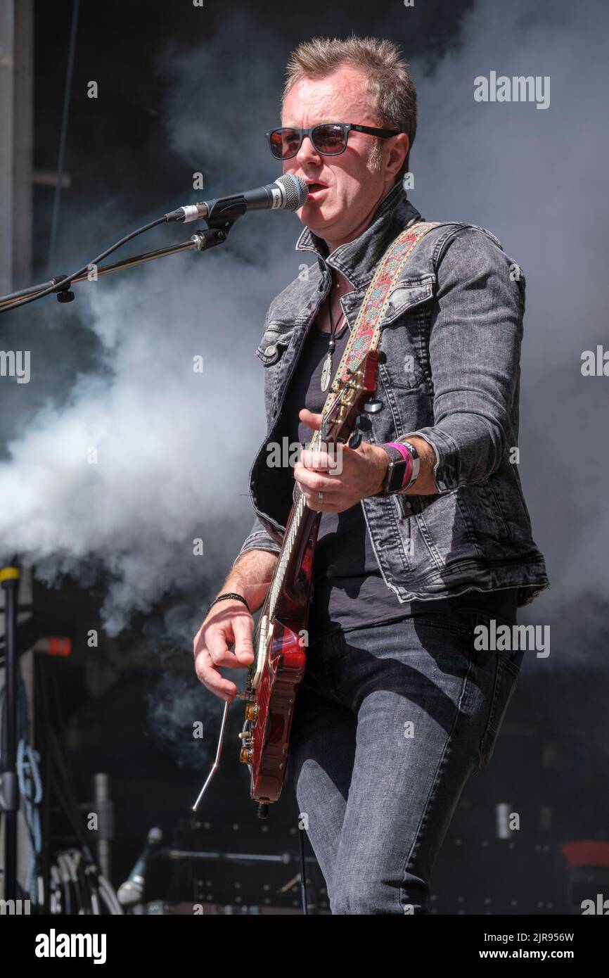 Simon McBride beim Weyfest Festival, Tilford, England, Großbritannien. 20. August 2022 Stockfoto