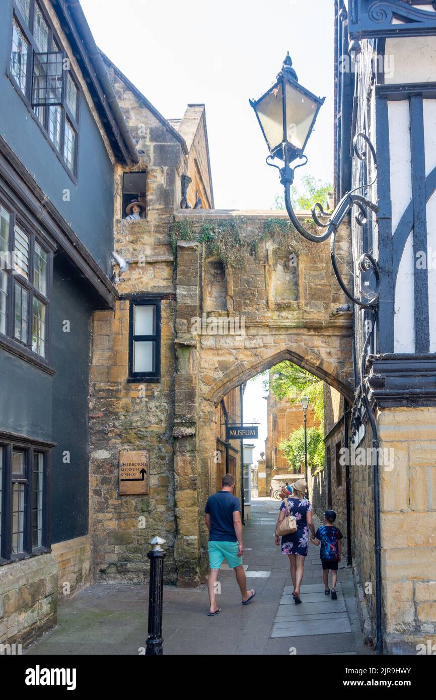 Sherborne Museum & Shop, Church Lane, Sherborne, Dorset, England, Vereinigtes Königreich Stockfoto