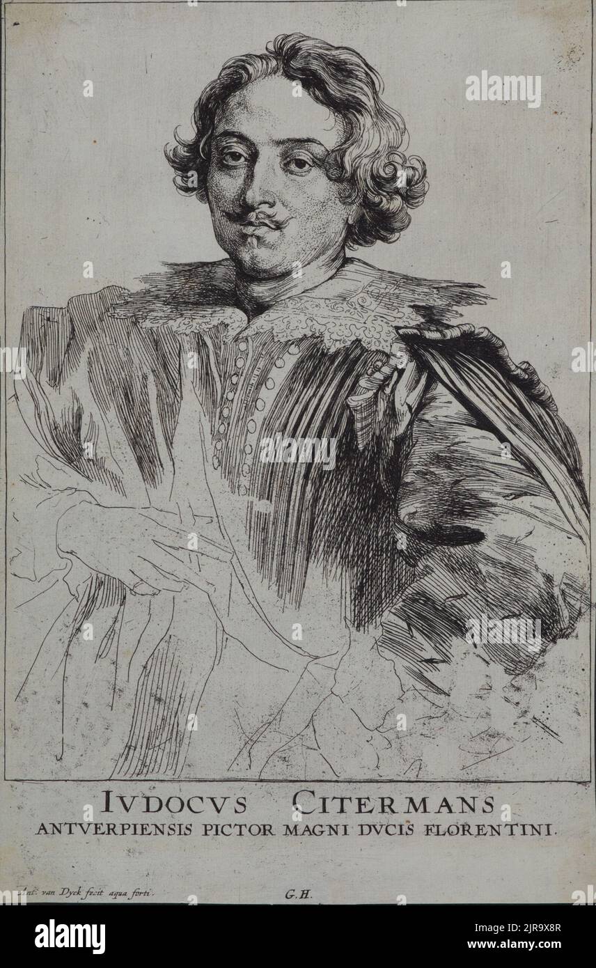 Justus Erstermans. Aus Icones principum virorum ('die Ikonographie'), c. 1644, von Sir Anthony van Dyck, Gillis Hendricx. Stockfoto