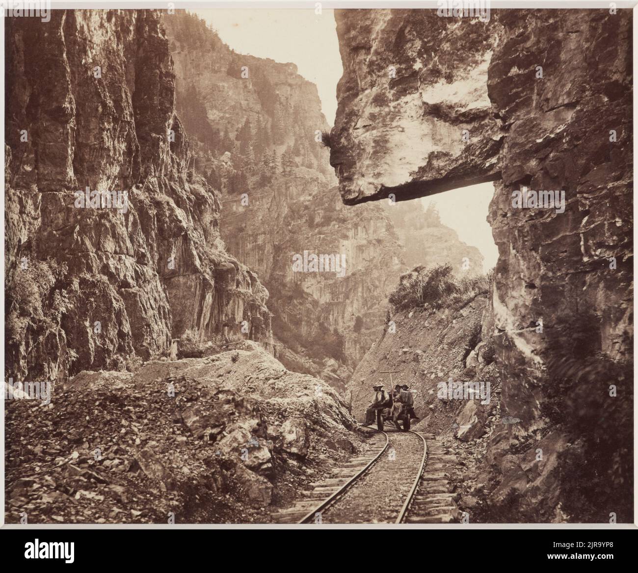 American Fork, Utah. Aus dem Album: American Photographs, um 1872, Utah, von William Henry Jackson. Stockfoto