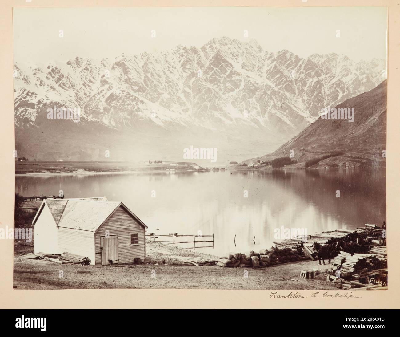 Frankton, Lake Wakatipu. Aus dem Album Fenwick Album of New Zealand Views, Queenstown, von