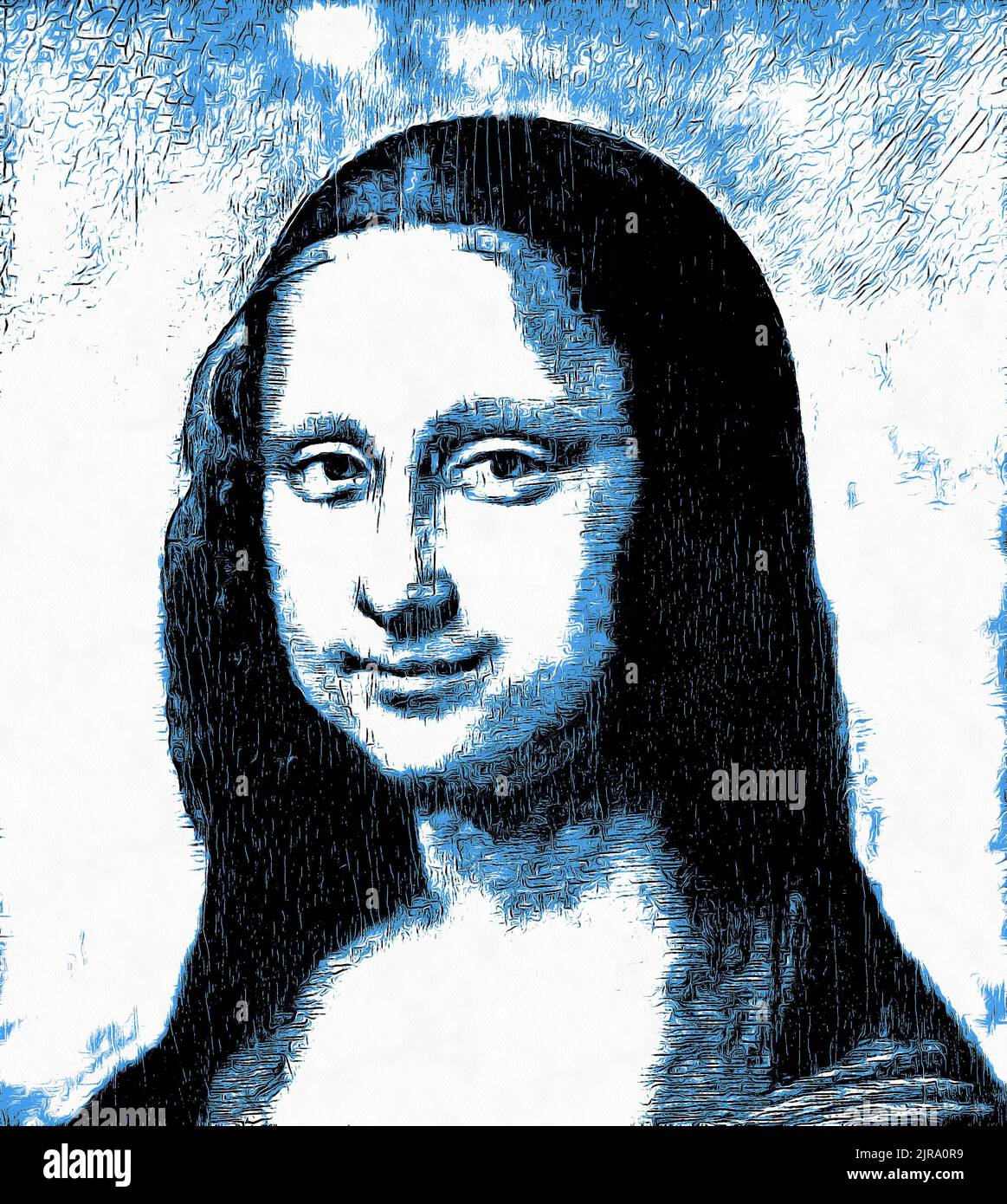 Portrait Mona Lisa, Jaconda, Malerei, Leonardo da Vinci, Pop Art  Stockfotografie - Alamy