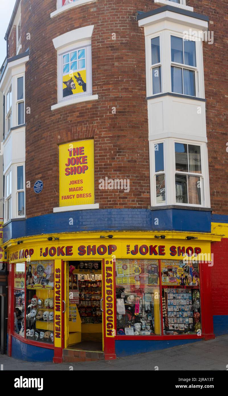 The Scarborough Joke and Magic Shop, EASTBOROUGH, Scarborough, North Yorkshire, Yorkshire, England, Großbritannien Stockfoto