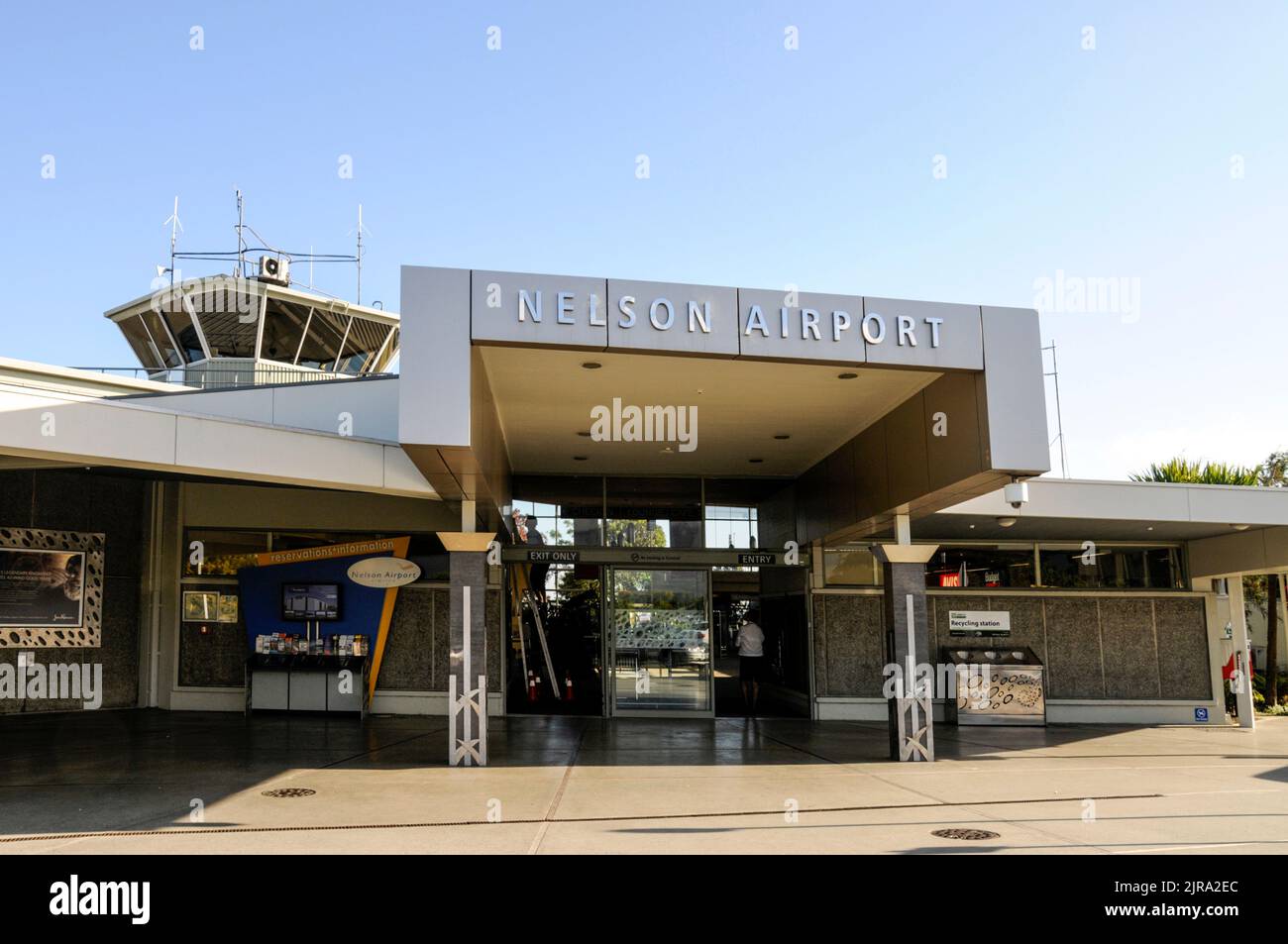Nelson Regionalflughafen auf Südinsel in Neuseeland Stockfoto