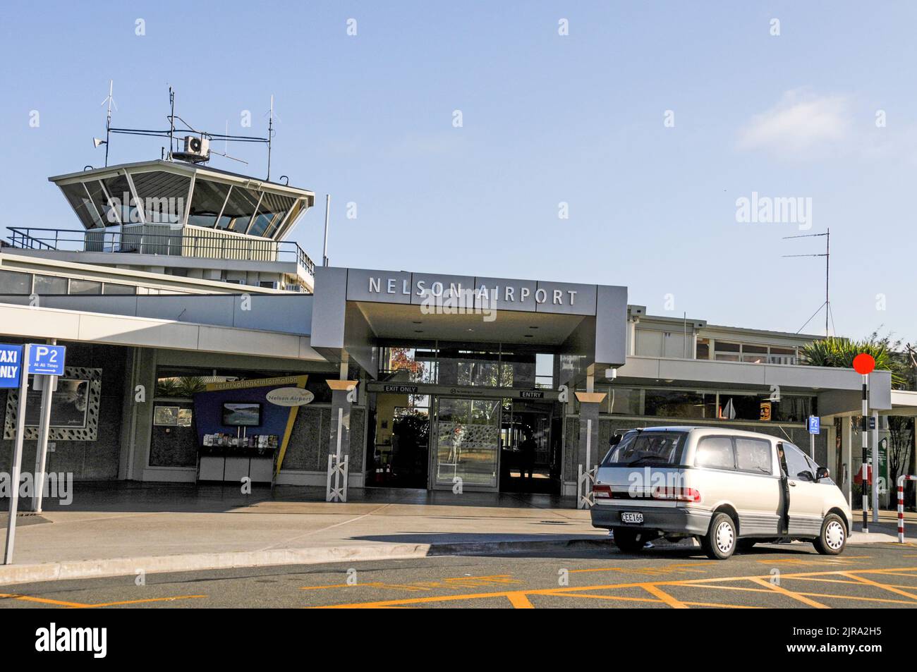 Nelson Regionalflughafen auf Südinsel in Neuseeland Stockfoto