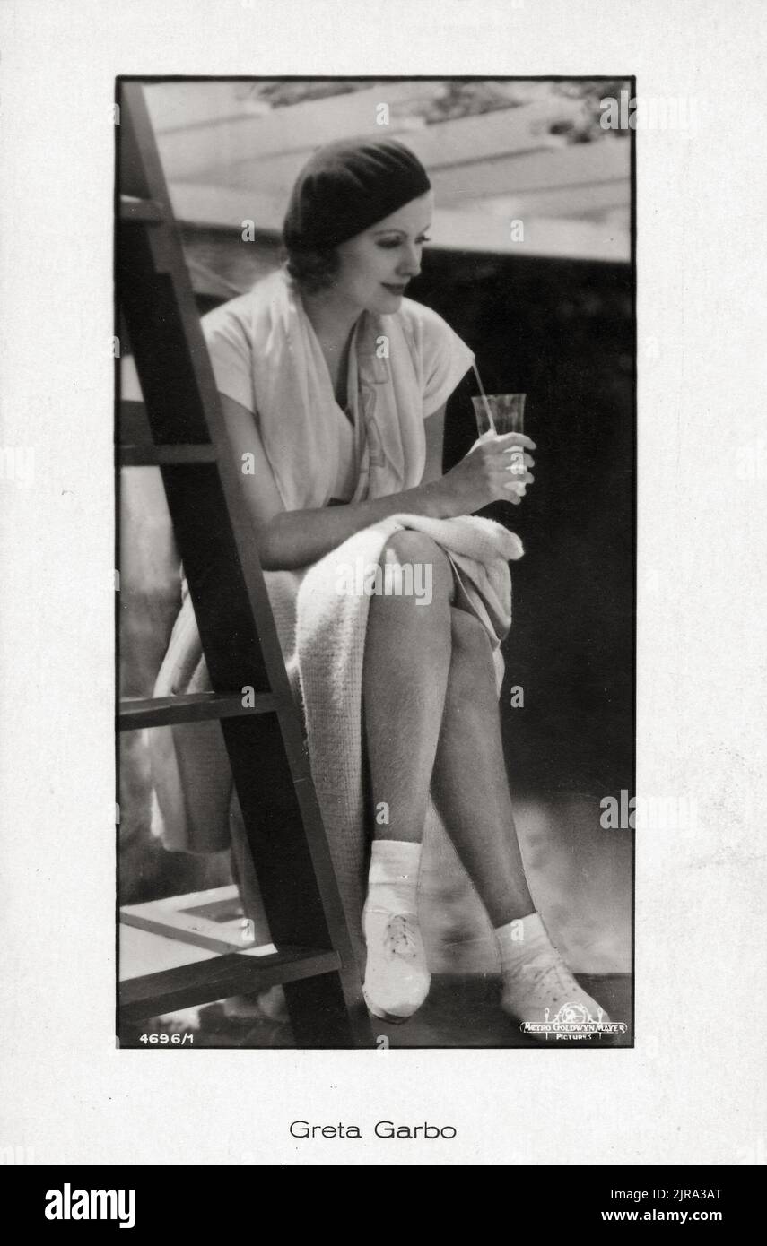 Greta Garbo - Ross-Verla, Werbefoto, Jahr und Fotograf unbekannt. Stockfoto