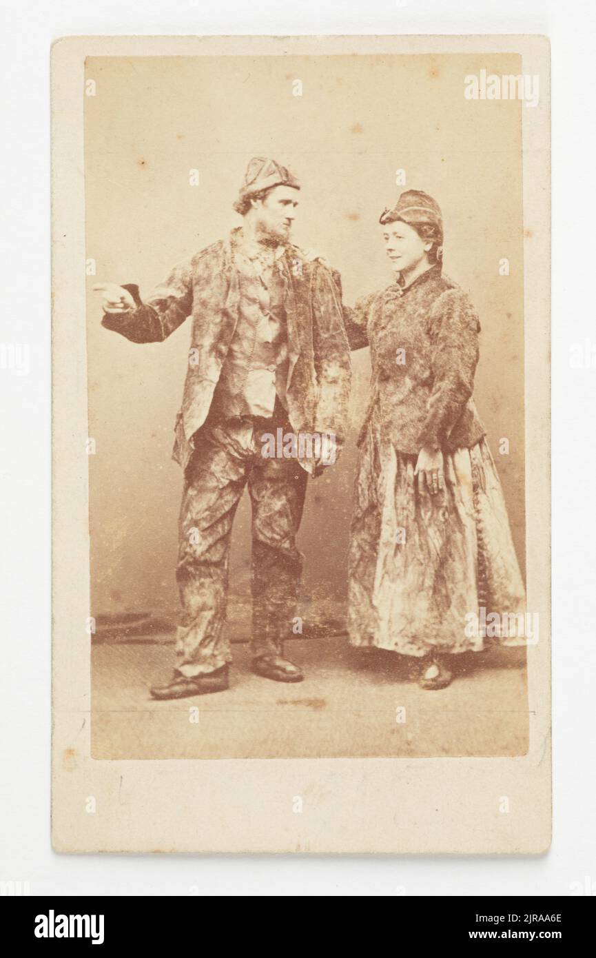 Porträt von Mr & Mrs Jewell, 1868, Melbourne, von Charles Hewitt. Geschenk von E. Webber, 1955. Stockfoto