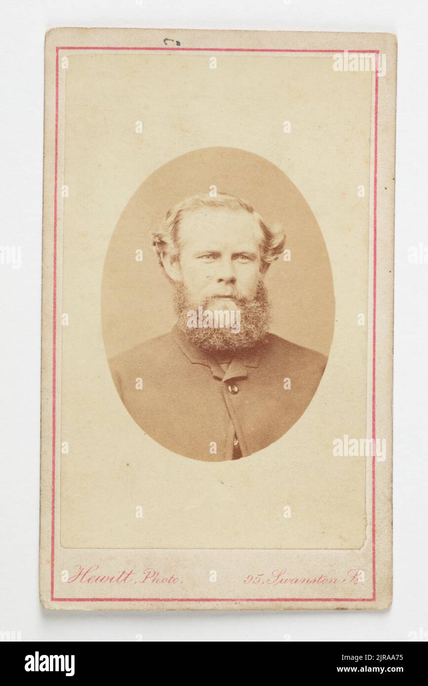 Porträt von David Ashworth, 1868, Melbourne, von Charles Hewitt. Geschenk von E. Webber, 1955. Stockfoto