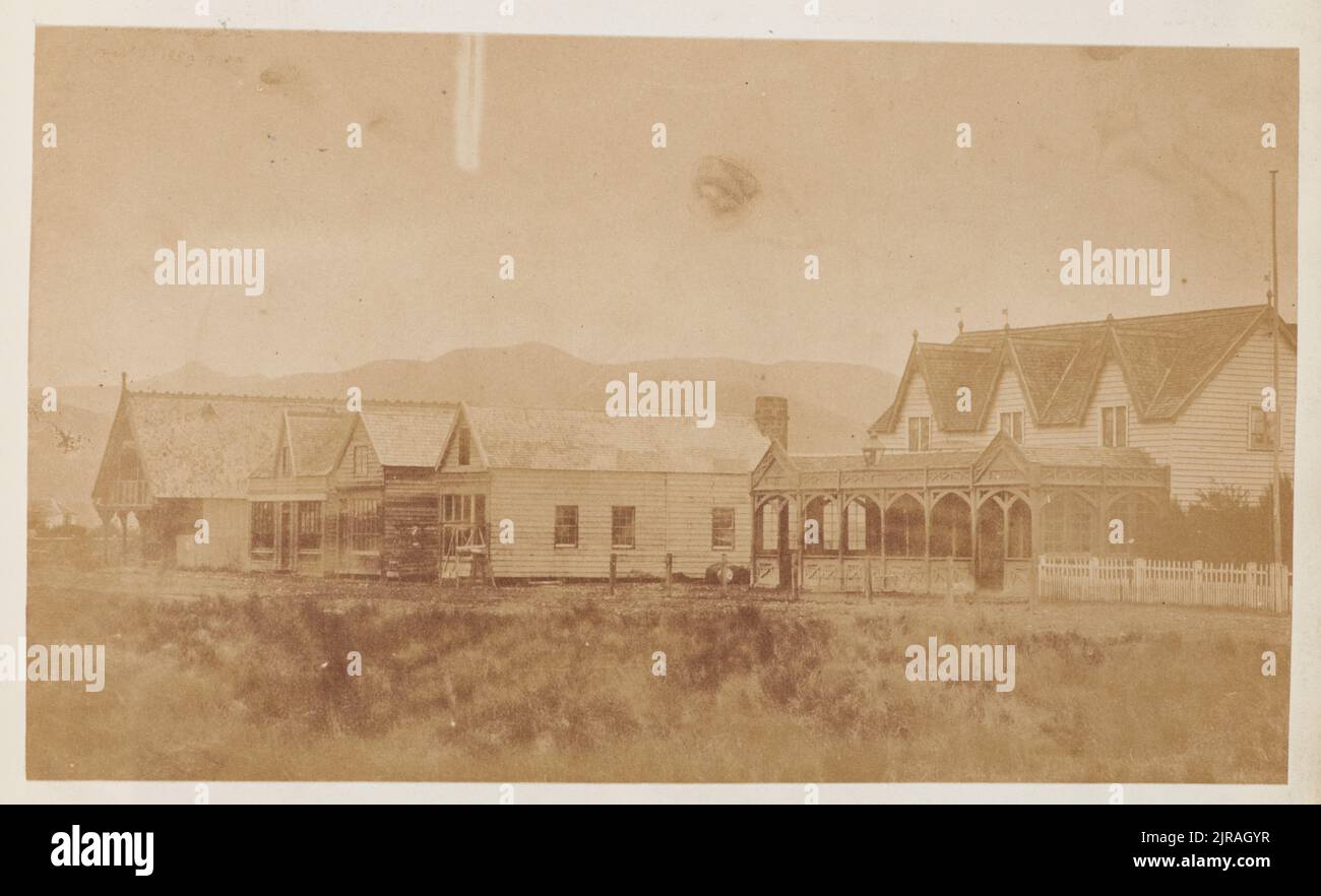 [Town Hall, Christchurch], 1859, Christchurch, von Dr. Alfred Barker. Stockfoto