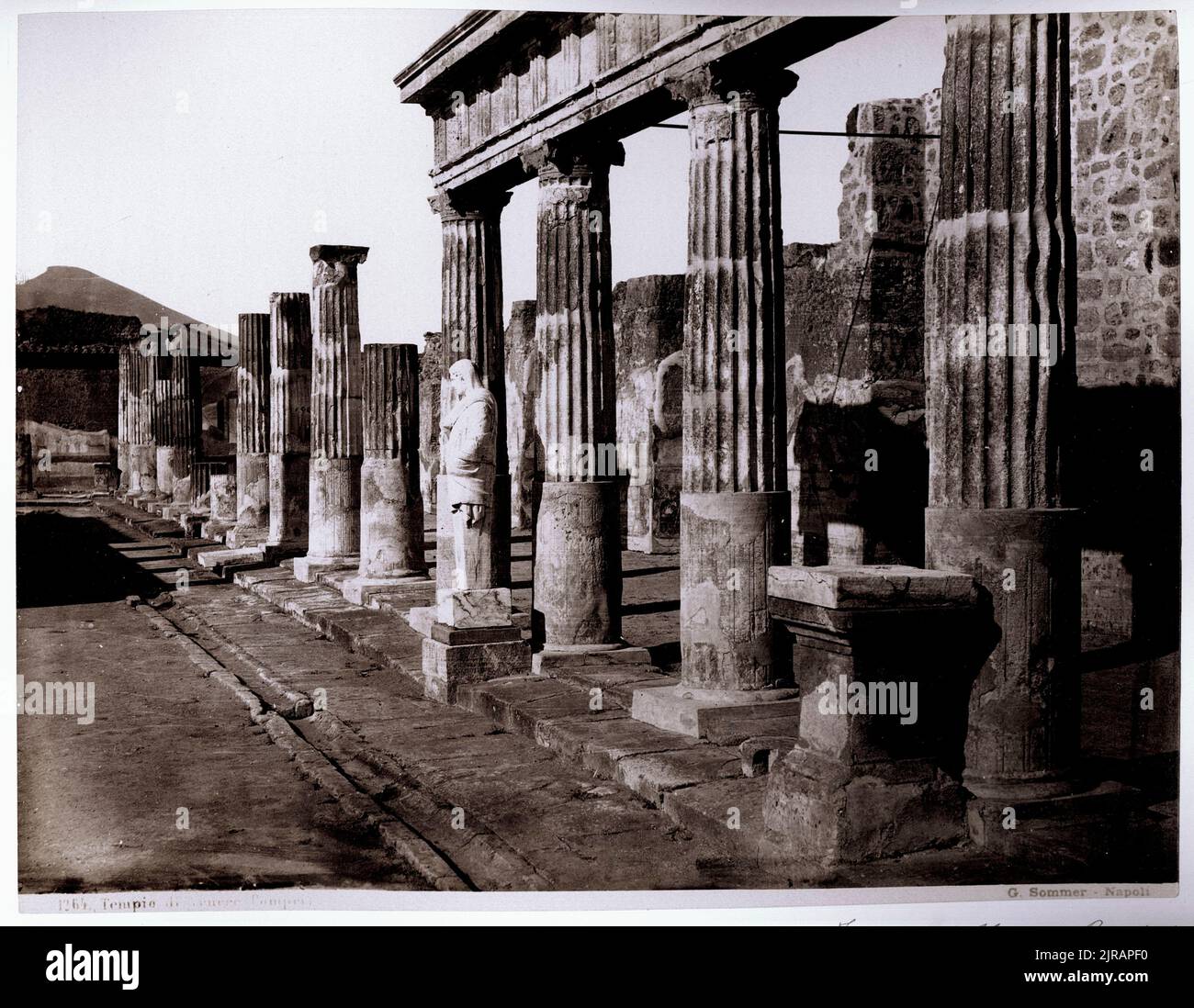 Der Tempel der Venus, Pompeji, Italien, um 1872. Fotografie von Giorgio Sommer (1834 - 1914). Stockfoto