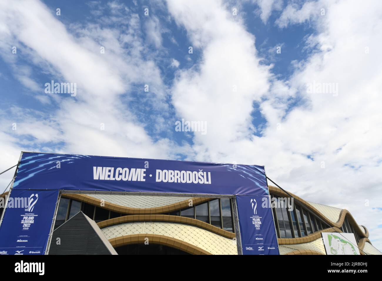 Arena Stozice, Austragungsort der Volleyball-Weltmeisterschaft 2022 in Ljubljana, Slowenien Stockfoto