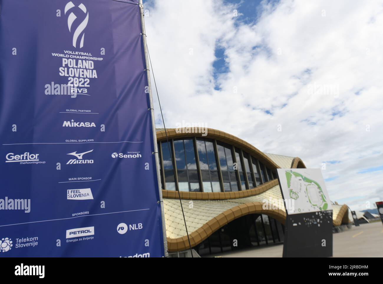Arena Stozice, Austragungsort der Volleyball-Weltmeisterschaft 2022 in Ljubljana, Slowenien Stockfoto