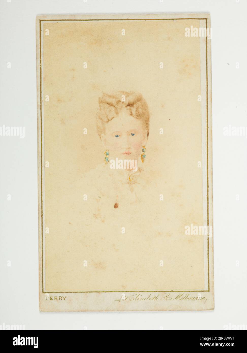 Porträt einer Frau, Neuseeland, von George Henry Swan. Stockfoto