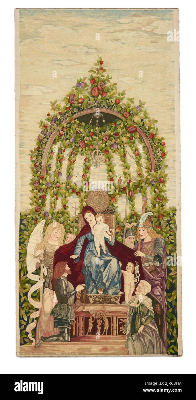 Stickerei, 'Holy Family', 1913, England, von Lady Jane Cory. Vermächtnis von Lady Jane Cory, 1948. Stockfoto