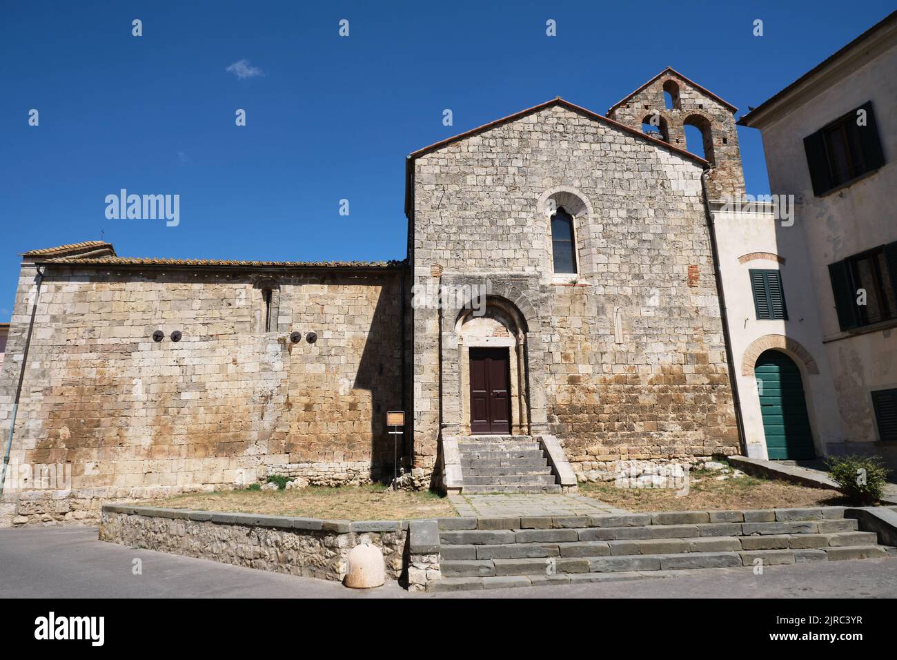kirche von San Martino im Dorf Magliano in der Toskana Stockfoto