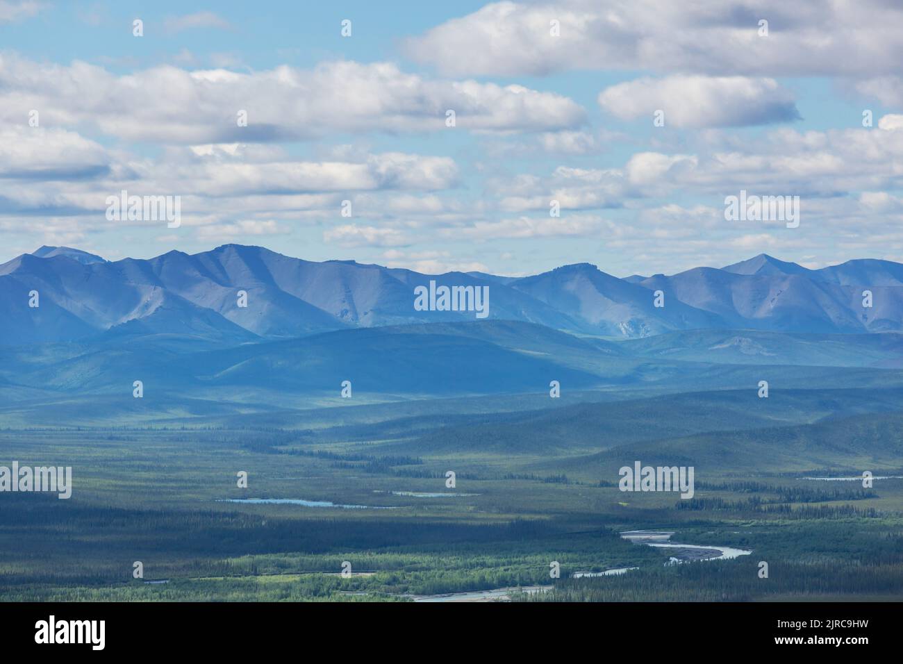 Tundra Landschaft über dem Polarkreis Stockfoto