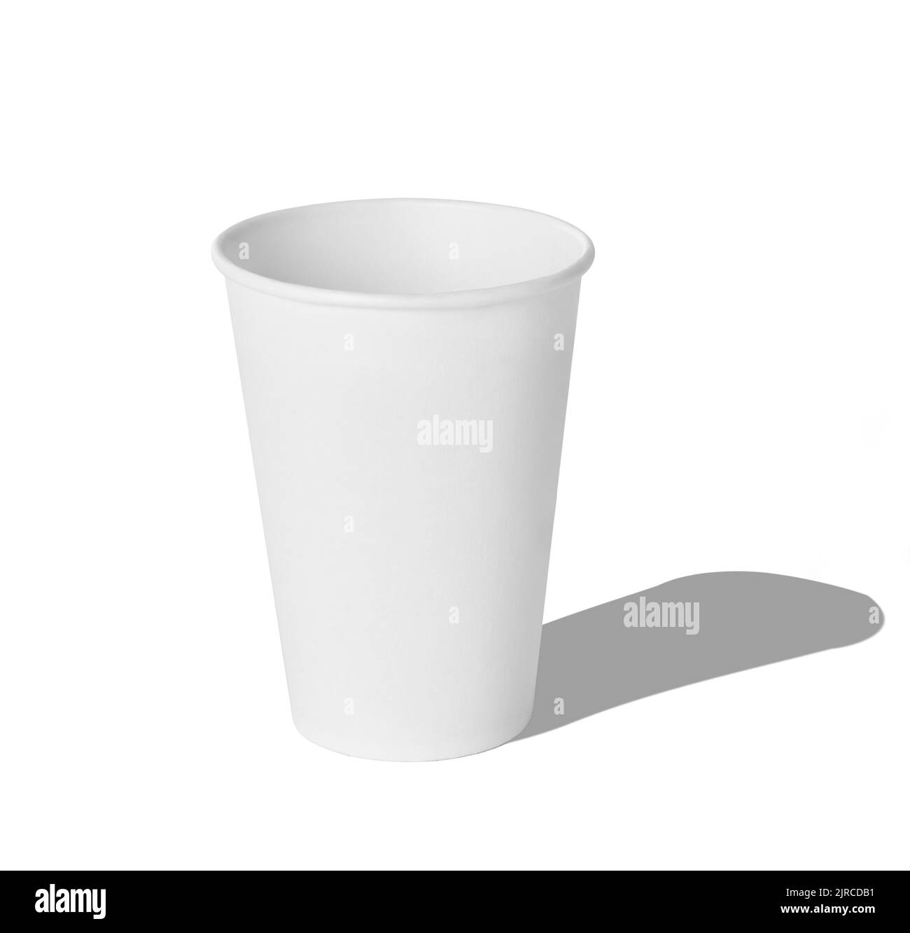 Kaffee Tasse trinken Espresso Kaffee Tasse Cappuccino Kunststoff zu gehen Papier Pause Büro Koffein weiß braun Stockfoto