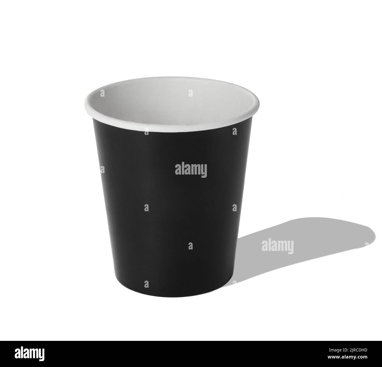 Kaffee Tasse trinken Espresso Kaffee Tasse Cappuccino Kunststoff zu gehen Papier Pause Büro Koffein weiß braun Stockfoto