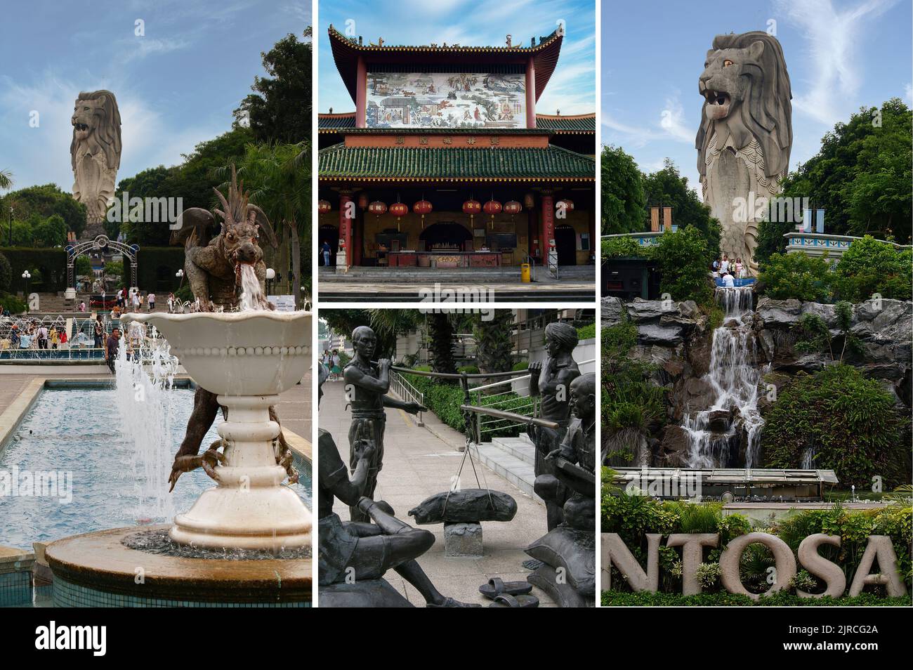 Wunderschönes Singapur (Republik Singapur), ein souveränes Inselland und Stadtstaat im maritimen Südostasien. (9) Stockfoto