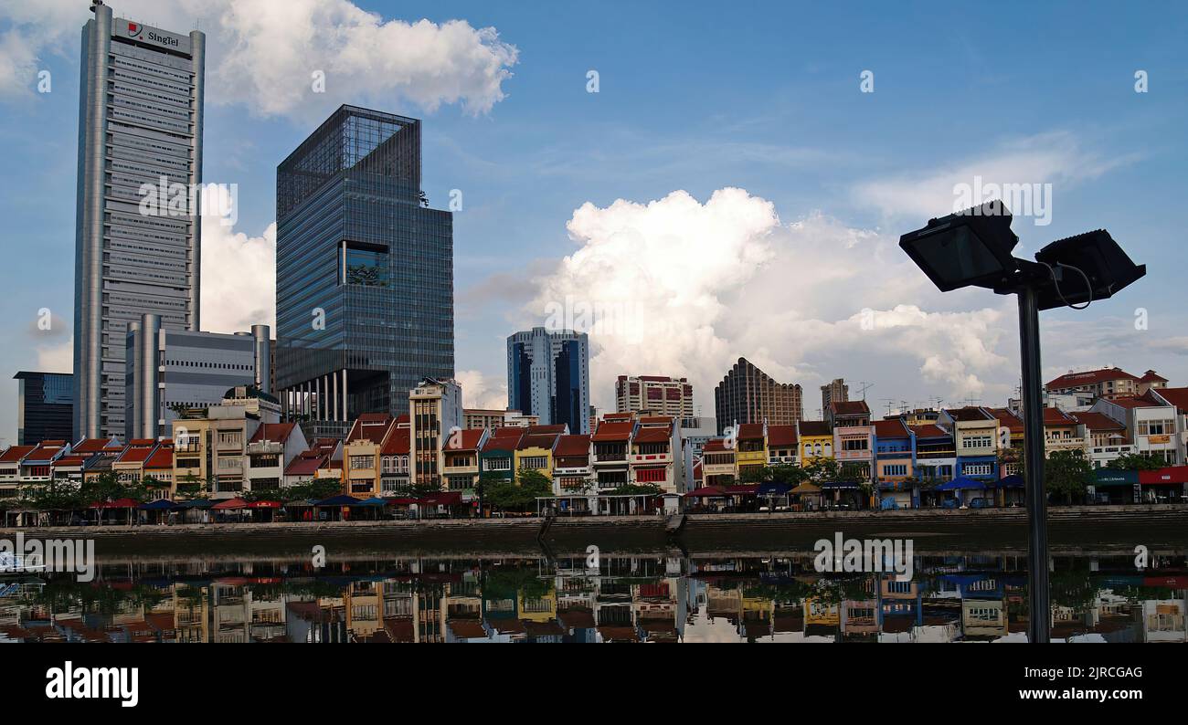 Singapore River, Boat Quay Stockfoto