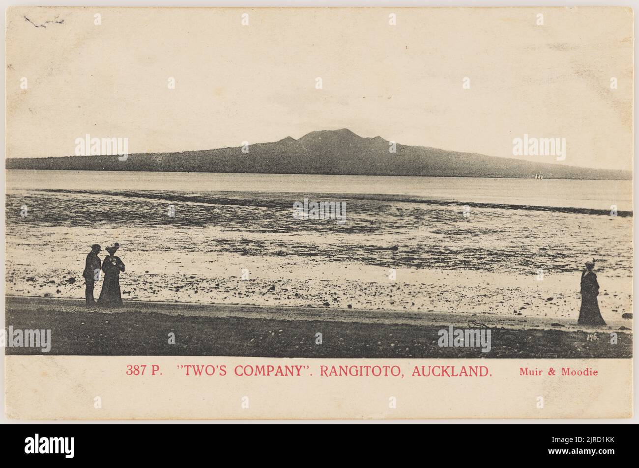 Two's Company, Rangitoto, Auckland, Neuseeland, 1905, Auckland, von Muir & Moodie. Stockfoto