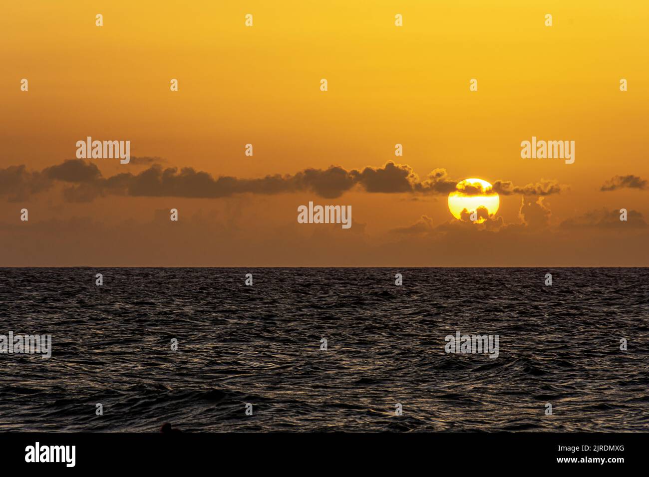 Varadero Beach, Kuba, Sonnenuntergang. Stockfoto