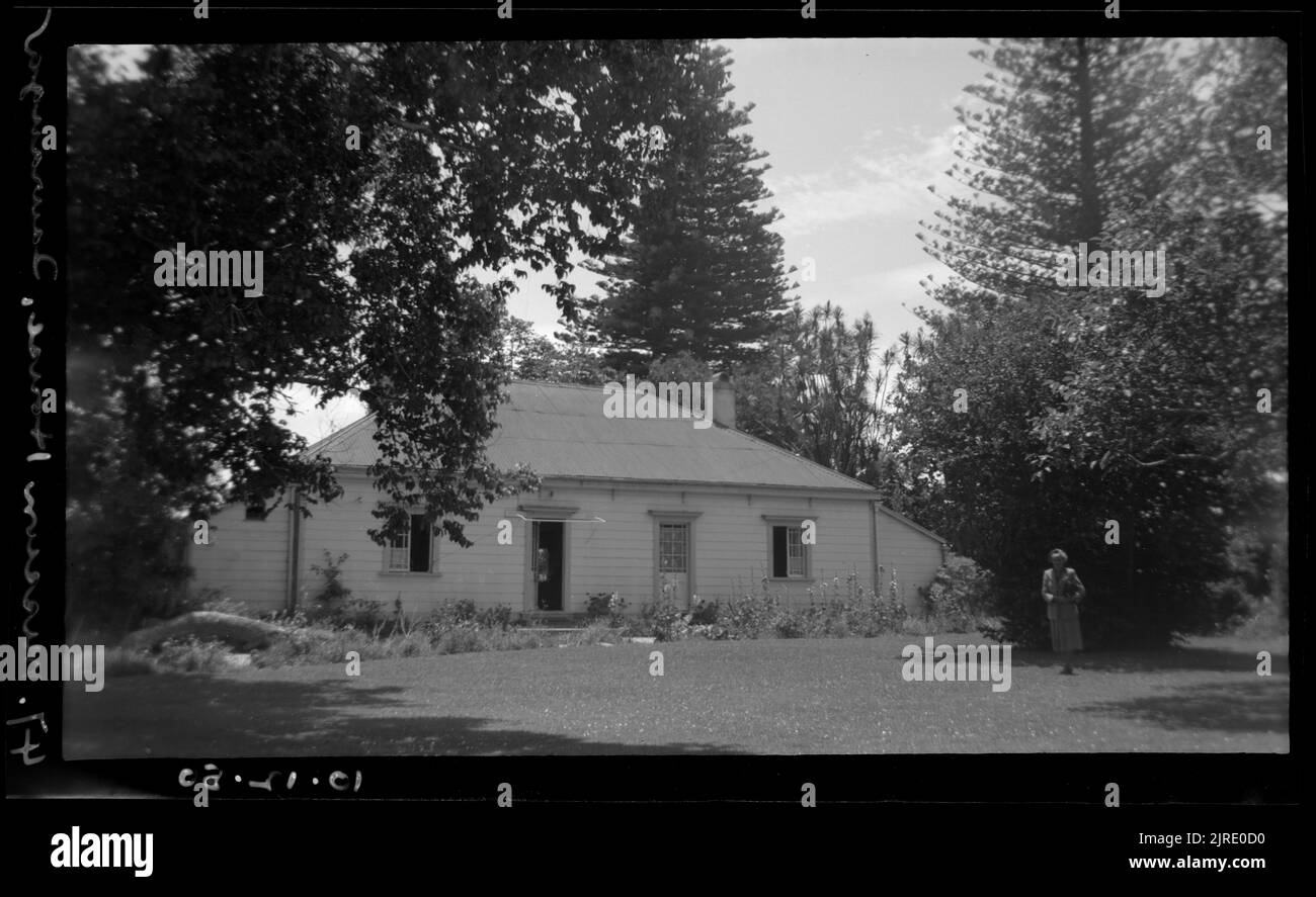 Museumshaus, Tauranga, 10. Dezember 1950, von Leslie Adkin. Stockfoto