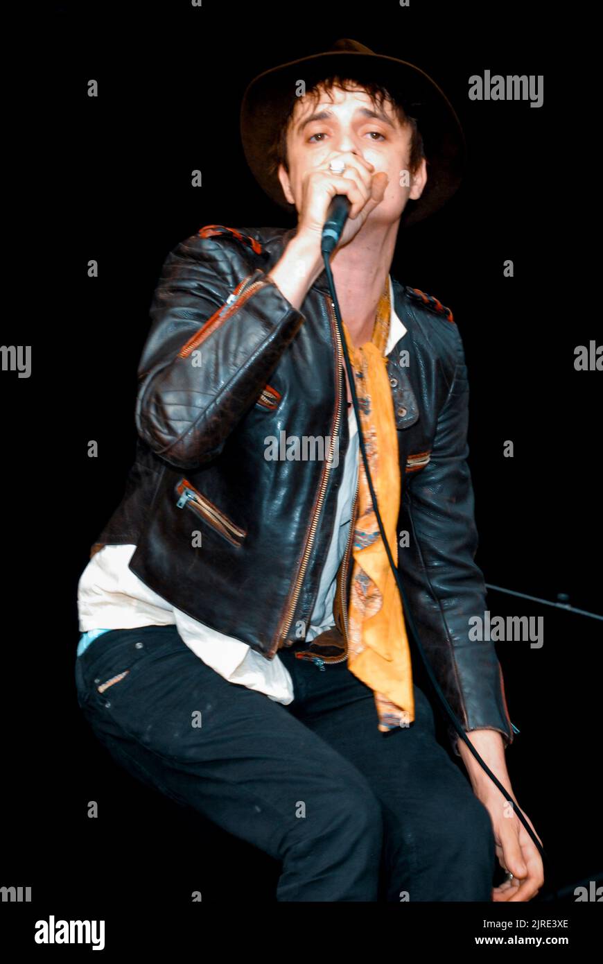 Pete Doherty - Babyshambles, V2007, Hylands Park, Chelmsford, Essex, Großbritannien - 18. August 2007 Stockfoto