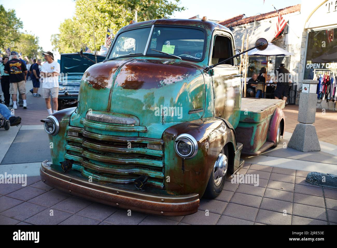 Ein Klassiker auf einer Automshow in Garden Grove, Kalifornien Stockfoto