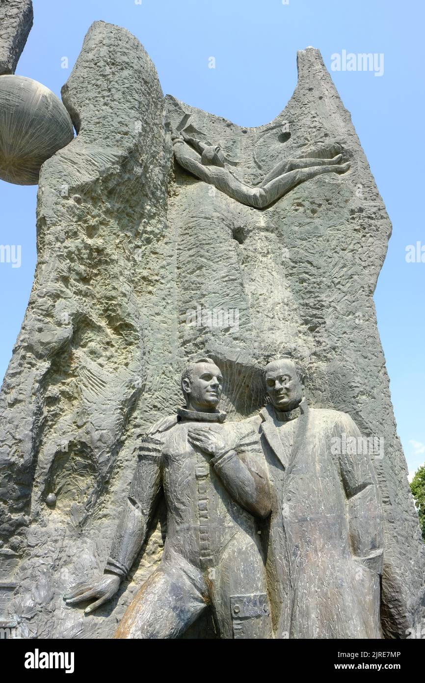 Taschkent Usbekistan - Gedenkstätte für Kosmonauten errichtet 1984 zur Feier der usbekischen Kosmonauten Stockfoto