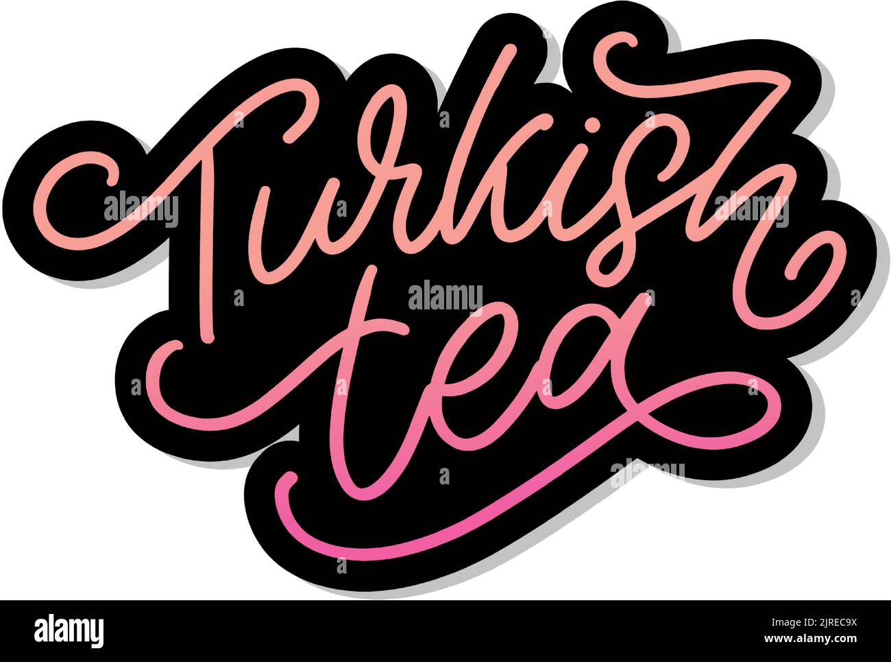 Türkische Traditionen der Teezeremonie. Teezeit. Dekorative Elemente für Ihr Design. Vektor-Illustration mit orientalischen Tasse Stock Vektor