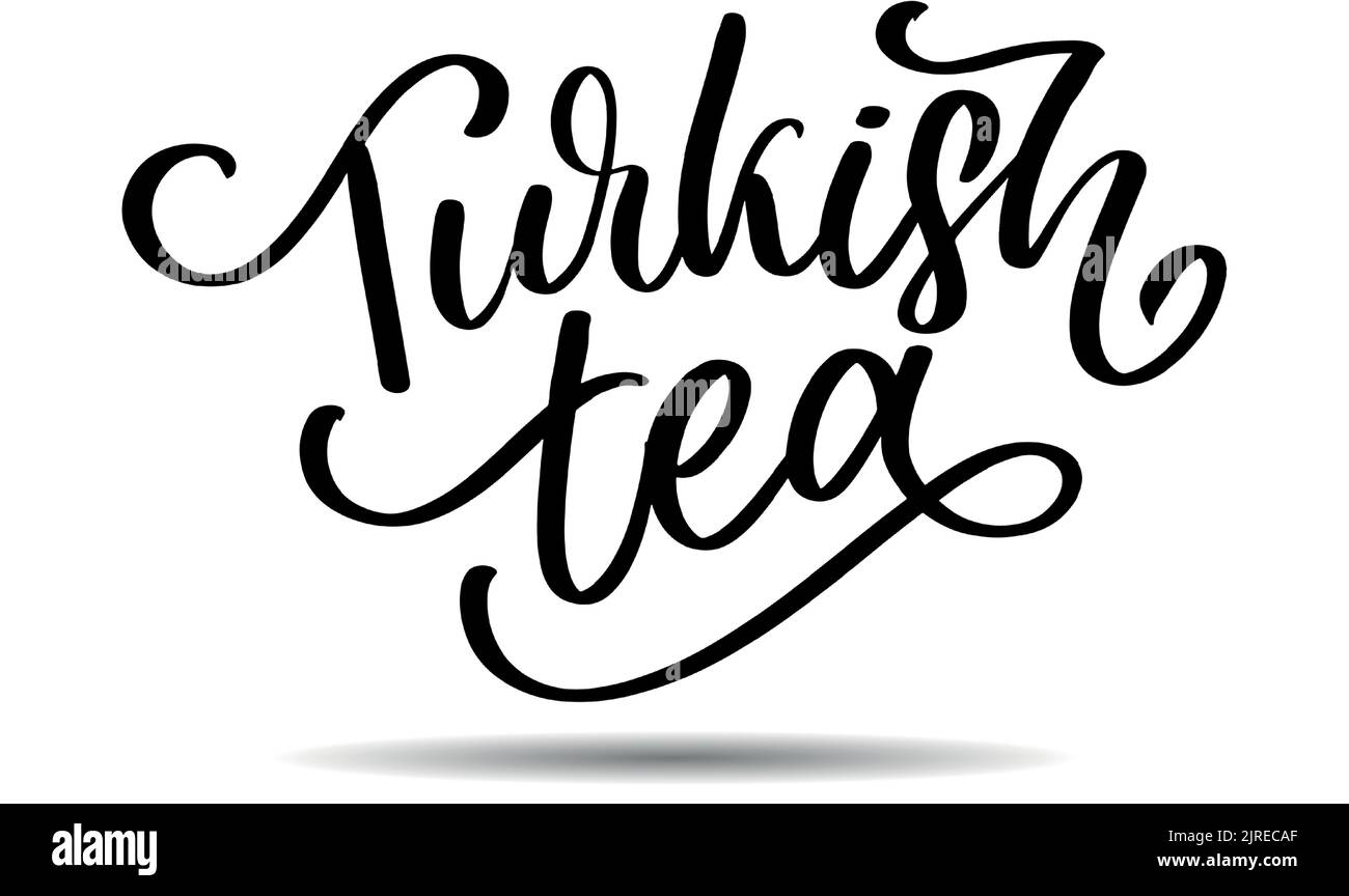 Türkische Traditionen der Teezeremonie. Teezeit. Dekorative Elemente für Ihr Design. Vektor-Illustration mit orientalischen Tasse Stock Vektor